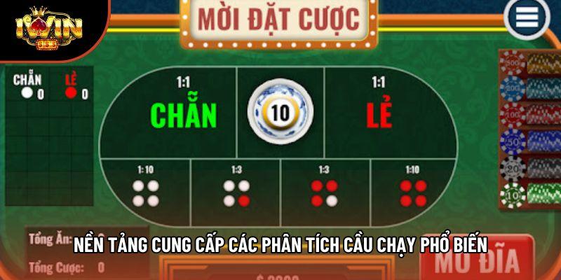 Nền tảng cung cấp các phân tích cầu chạy phổ biến